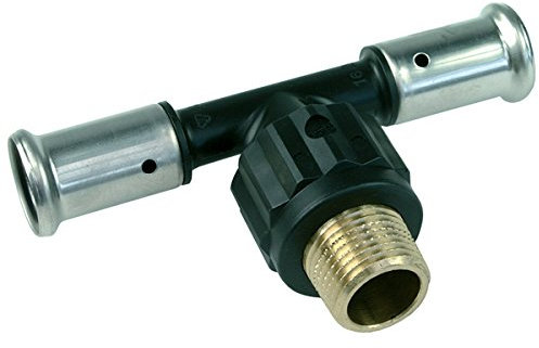 Tee macho PVDF multicapa crimpadora BE Ø50x4.0-1''1/2-50x4.0