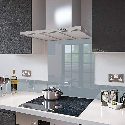 Glass Splashbacks Squirrel Grey - Made by Premier Range in 40cm Wide x 30cm High