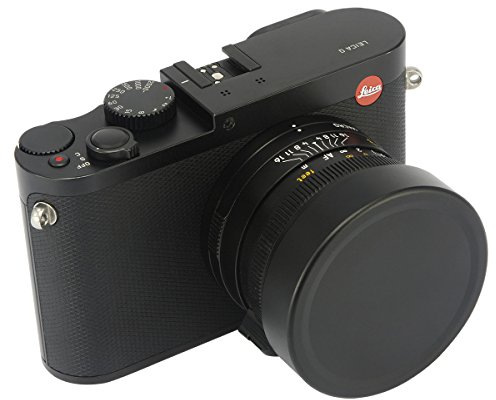 Haoge Cap-LQ-N Objektivdeckel aus Metall, für Leica Q Q2 Q3 Q3-43 Q-P QP Typ 116 Typ116 Kamera schwarz