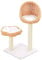 vidaXL Natural Willow Wood Cat Tree with Sisal Scratching Post, 2 Baskets and Removable Cushions- Versatile Cat Exercise and Relaxation Furniture
