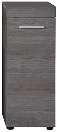 trendteam smart living - Runner - Standschrank - Rauchsilber - Aufbewahrungsschrank mit 2 Fächern - (BxHxT) 30 x 76 x 30 cm - Verstellbarer Einlegeboden - Kratzfest