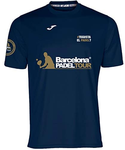 Barcelona Padel Tour - Te Gusta EL pádel - Men's T-Shirt with Short Sleeves - Padel Soft Touch & Quick Dry - Sportswear (DE/NL/SE/PL, Alphanumerisch, M, Regular, Regular, Dunkelblau)