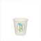 VIRSUS 500 Bicchieri in Carta per Caffe 90ml Colore Bianco con Grafica Logo, biodegradabili 10 Cf x 50 pezzi bicchiere cartoncino per caffè