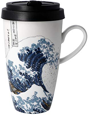 Goebel Kaffee to go DIE GROSSE WELLE Katsushika Hokusai 500ml Porzellan