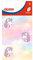 Herlitz 50034260 selbstklebende Buchetiketten, Motiv: Einhorn, 3 Bogen à 3 Stück, mehrfarbig