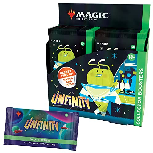 Magic: The Gathering Caja de Sobres de Coleccionista de Unfinity, de 12 Sobres y Carta Especial (Versión en Inglés)