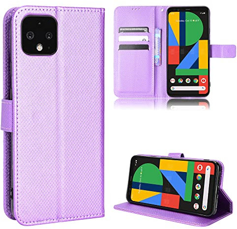 Baifu Lederhülle für Google Pixel 4XL Hülle, Flip Case mit Stand, Diamant Cover Etui Handyhülle für Google Pixel 4XL，Diamant04