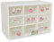 Organizador de plástico con cajón transparente, organizador de maquillaje de 3 capas y 9 cajones, cajas de almacenamiento de cosméticos adecuadas para almacenar joyas (beige)