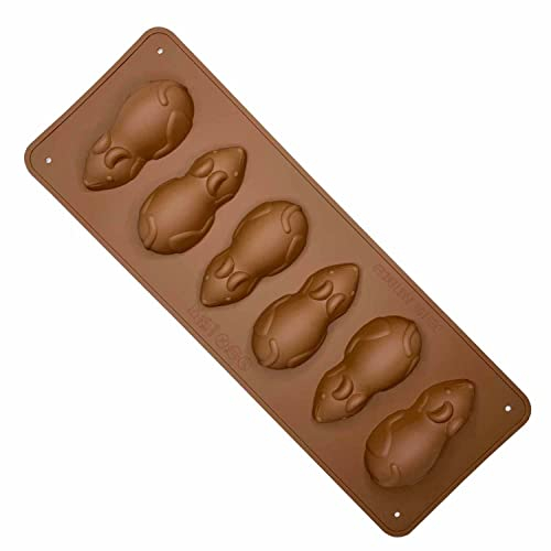 Selecto Bake Mäuse Schokoladenformen Silikon Maus Bonbonform Antihaftbeschichtete wiederverwendbare DIY-Backformen für Gelee, Buntstifte, Gelatine, Kuchendekoration, Seife, Harz