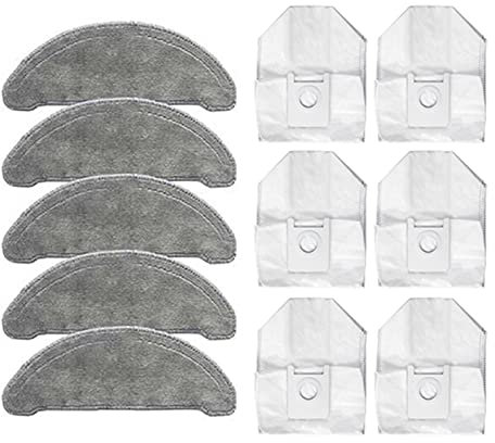 KNOKR Robot aspirador bolsa de polvo trapeador paño de limpieza piezas de repuesto adecuado para ruimi EVE Plus Hoover piezas y accesorios