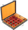 VANZACK Chinesisches Schach Satz aus Holz Großes Schachspiel mit Schachbrett aus Palisander und Goldenem Nanmu Mahagoni Klassisches Brettspiel für Erwachsene Geeignet für Innen und Außenbereich 1 Satz