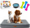 Lovpet® Hundebett orthopädisches Hundekissen Hundekorb Cookie, Inkl. Napf + 3X Kauknochen, Hundesofa für Kleine, Mittelgroße & Große Hunde, Bezug abnehmbar und waschbar, XL 112x81x7,6cm Anthrazit