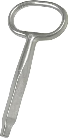 Gedotec Clé carrée Easy | 1 pièce – Clé à mandrin pour serrure à cliquet | Clé en zinc moulé sous pression 8 x 8 mm | Portes ou armoires en métal | Ferme-porte – Clé de nouveau bâtiment