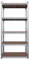 Tronitechnik® Schwerlastregal, Lagerregal, 40 x 90 x 180 cm, Regal mit Stahlgestell, jeweils bis 875 kg belastbar, 5 verstellbare Ablagen, silbern