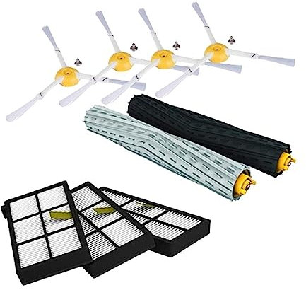 YAXRO 13 pz/Lotto Compatibile for IRobot Roomba Parti Kit Serie 800 860 865 866 870 871 880 885 886 890 900 960 966 980-Spazzole E Filtri