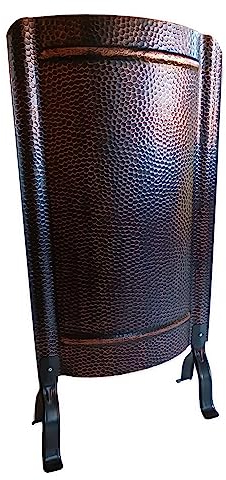 Ofenschirm gehämmert 91x46cm kupfer