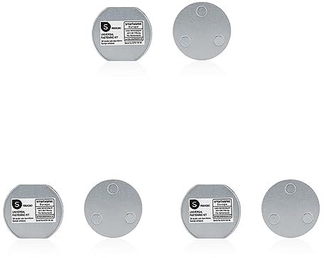 Smartwares Magenthalter für Rauchmelder/6 cm Ø/Magnetbefestigung für Rauchmelder, RMAG60 (Packung mit 3)
