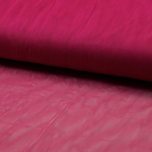 Soft-Tüll Kostümstoff Kleidertüll Fasching Feintüll ab 1 x 1,5 m Farbwahl Meterware, Farbe:pink