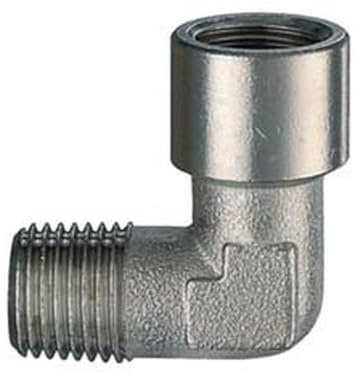 10PZ RACCORDO L FILETTATO MASCHIO FEMMINA - attacco maschio conico 3/8F art.34/C