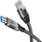 goobay 10m LAN-USB Câble 1 Gbit Transfert de données - USB A 3.0 vers RJ45 Ethernet Le câble CAT 6 connecte le routeur et l’ordinateur portable ou le PC - Remplace l’adaptateur USB vers LAN - 70694