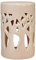 Brûle Parfum Brûleur Fondant Cire Parfumée – Diffuseur Huile et Senteur – Bougeoir Photophore Aromathérapie en Céramique avec Projection de Lumière – H 11 cm Forêt Beige - Zen’Arôme