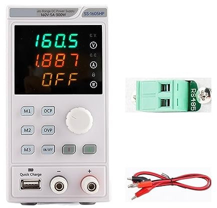 nmbhus Laboratory DC Power Supply Unit Adjustable 4 Digit Mini Lab Bench Power Supply Source Memory Function Voltage Regulator(SS-1605HP)