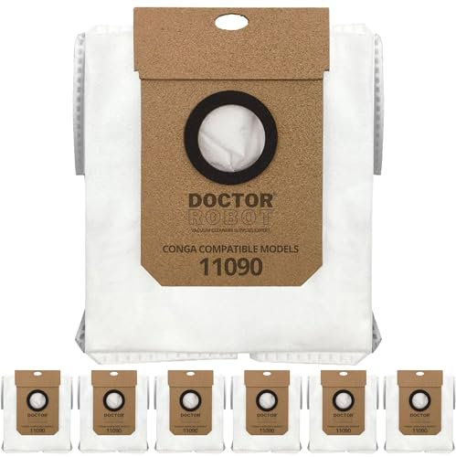 6 Bolsas de recambio Conga 11090 genérico compatible con Aspirador Conga 11090. Repuesto compatible Alta eficiencia