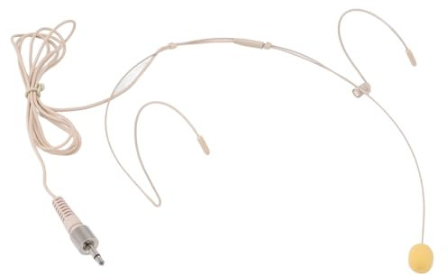 Alomejor Microfono Portatile e Leggero, Doppio, Sopra L'Orecchio, Suono Chiaro, Versatile per Performance Sul Palco