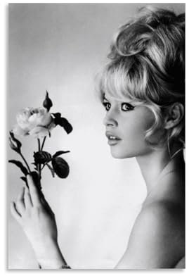 KUYADSHEC Star Art Brigitte Bardot-Poster und Drucke auf Leinwand, Wandkunst, Poster, 30 x 45 cm, ungerahmt
