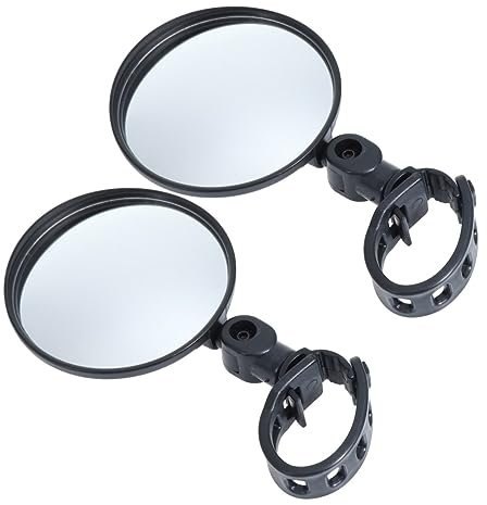 BESPORTBLE 2St Nützlicher Griff-Rückspiegel rückspiegel für fahrräder bike rückspiegel fahrad zubehör Fahrrad Rückspiegel Weitwinkel Motorradspiegel Seitenspiegel Lenkerspiegel Black