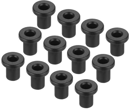 QUARKZMAN 15 Stück Gummitülle Dia 5mm x ID 3mm x H 8mm Kabeldurchführung Wasserdicht Kabeltülle Gummitüllen Durchgangstüllen Gummistopfen zum Elektrische Draht Kabelschutz, Schwarz