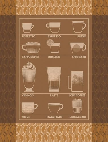 LE JACQUARD FRANÇAIS Geschirrtuch Barista Moccacino 60x80 cm Baumwolle