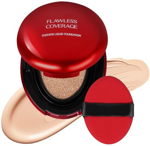 LOPHE Cushion Foundation, Feuchtigkeitsspendende CC Cream, Skin Cushion Leichter, Langanhaltender, Concealer Sogar Hautton Basis, #03