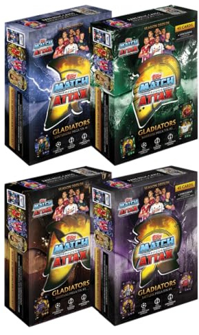 Topps UCC Match Attax 2025/26 - Mega Tin Bundle - contains all 4 Mega Tins in the Match Attax 2025/26 collection - Centurions, Warriors, Spartans and Battlers.