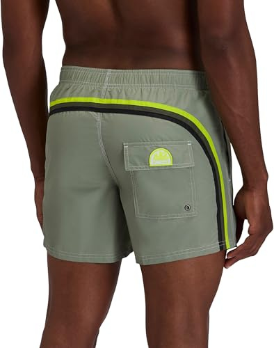 SUNDEK Uomo M504Bdta100 Elastico Vita 35,6 cm Boardshort Col.Corallo Turbo 01, L
