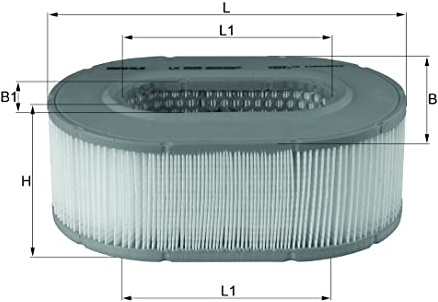 MAHLE LX 2535 Luftfilter Filtereinsatz u.a. passend für CATERPILLAR HAMM