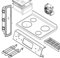 Bosch 00422635 Refrigerator Ice Dispenser Driveshaft Seal Genuine Original Equipment Manufacturer (OEM) Part