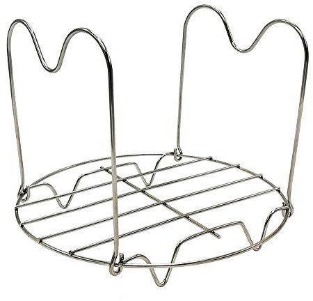 Steamer Rack Trivet with Handles for Instant Pot 6 Qt 8 Qt, Alamic Instant Pot Trivet with Handles for Electric Pressure Cookers 6 Qt 8 Qt