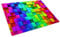 Glass Chopping Board | Non Slip Worktop Savers for Kitchen | Small Pink Purple Multicolour Chopping Boards