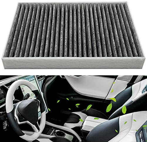 JOJOMARK Filtro aria abitacolo Tesla Model S con carbone attivo Fit 2012-2015 Model S 1035125-00-A (carbone attivo)