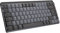 Logitech MX Mechanical Mini für Mac, Kabellose Tastatur mit Beleuchtung, Flache Tasten, Taktile leise Tasten, Hintergrundbeleuchtung, Bluetooth, USB-C, Apple, iPad, Deutsches QWERTZ - Space Grey