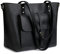 S-ZONE Damen Schultertasche Vintage Echtes Leder Groß Shopper Handtasche Henkeltasche Laptoptasche Arbeit Schule Einkaufen Reise