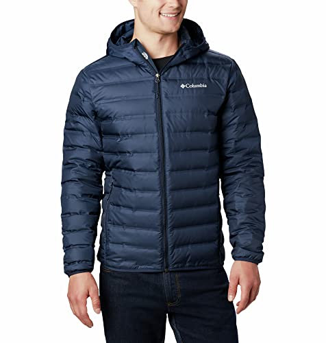 Columbia Lake 22 Down Hooded Jacket Chaqueta De Plumas Acolchada Con Capucha, Collegiate Navy, S Hombre