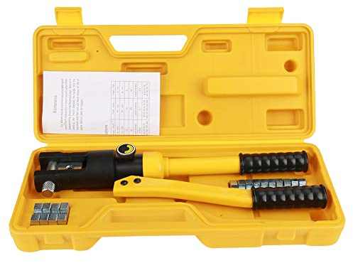 Pinza crimpatrice per capicorda 10T idraulica, pinza spellacavi con matrici da 10 ~ 120 mm²