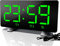 ThreeH Radio-réveil avec Ports Charge USB Horloges électriques avec Luminosité Réglable Fonction Snooze 12/24 Heures Vert