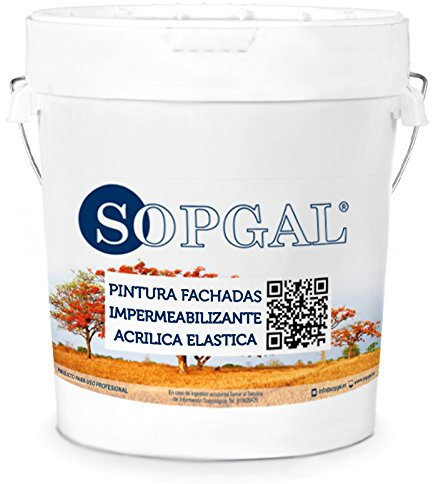 Peinture imperméable 100 % acrylique – imperméabilise la façade et empêche l'apparition de moisissures – Sopgal (couleur RAL : sur mesure satinée)