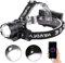 XLENTGEN Stirnlampe LED Wiederaufladbar Extrem Hell 20000 Lumen XHP90 + COB Kopflampe, 4 Modi Leistungsstarke Kopftaschenlampe, IP65 Wasserdicht Zoombar Stirnlampen für Camping, Angeln, Notfall