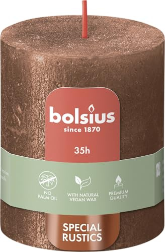Bolsius Rustikale Blockkerze 80/68 Kupfer