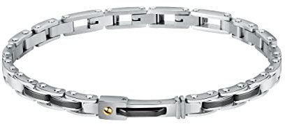 Sector Premium-Herrenarmband aus Stahl, IP Gelbgold, Emaille, Keramik - SAVK03
