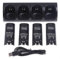 OSTENT Ladegerät Dock Station + 4 Akku Packs für Nintendo Wii Remote Controller Farbe schwarz